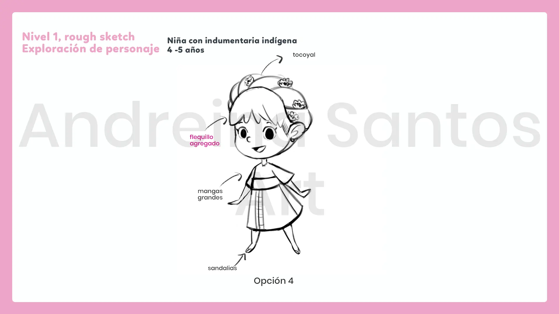 maya indigena concept art dibujo andreina santos warex la herencia